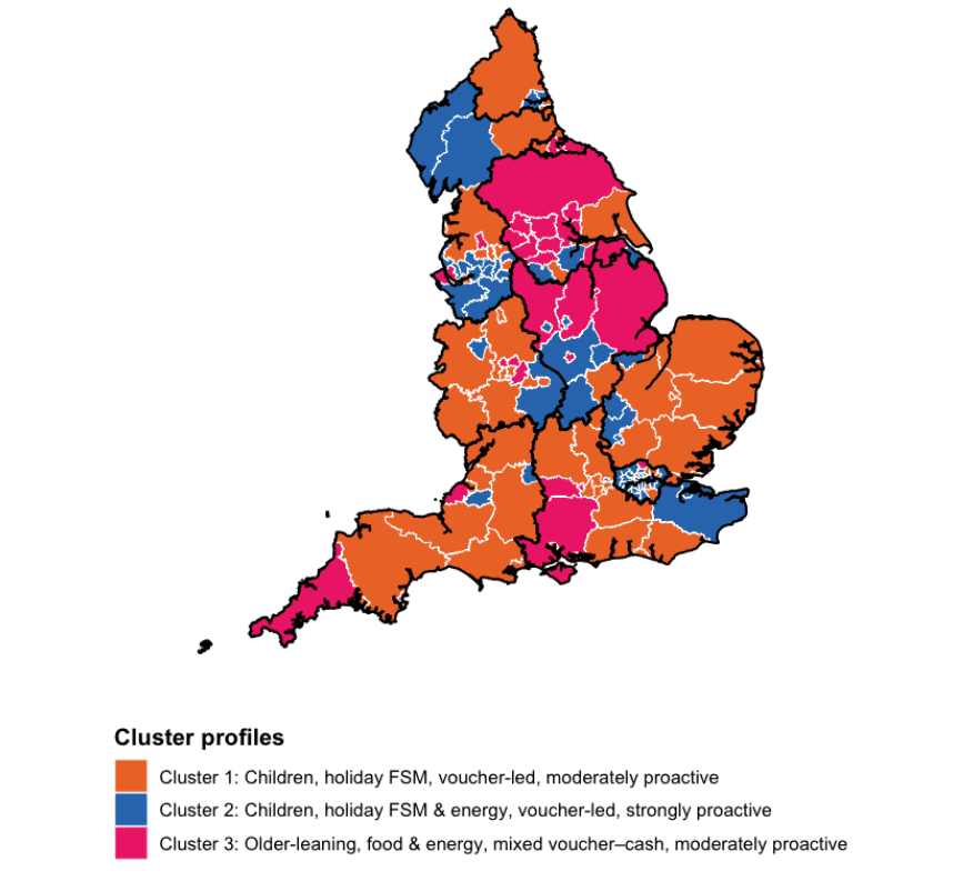 UK map cluster