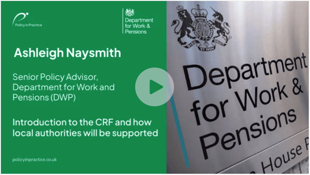 CRF webinar - DWP